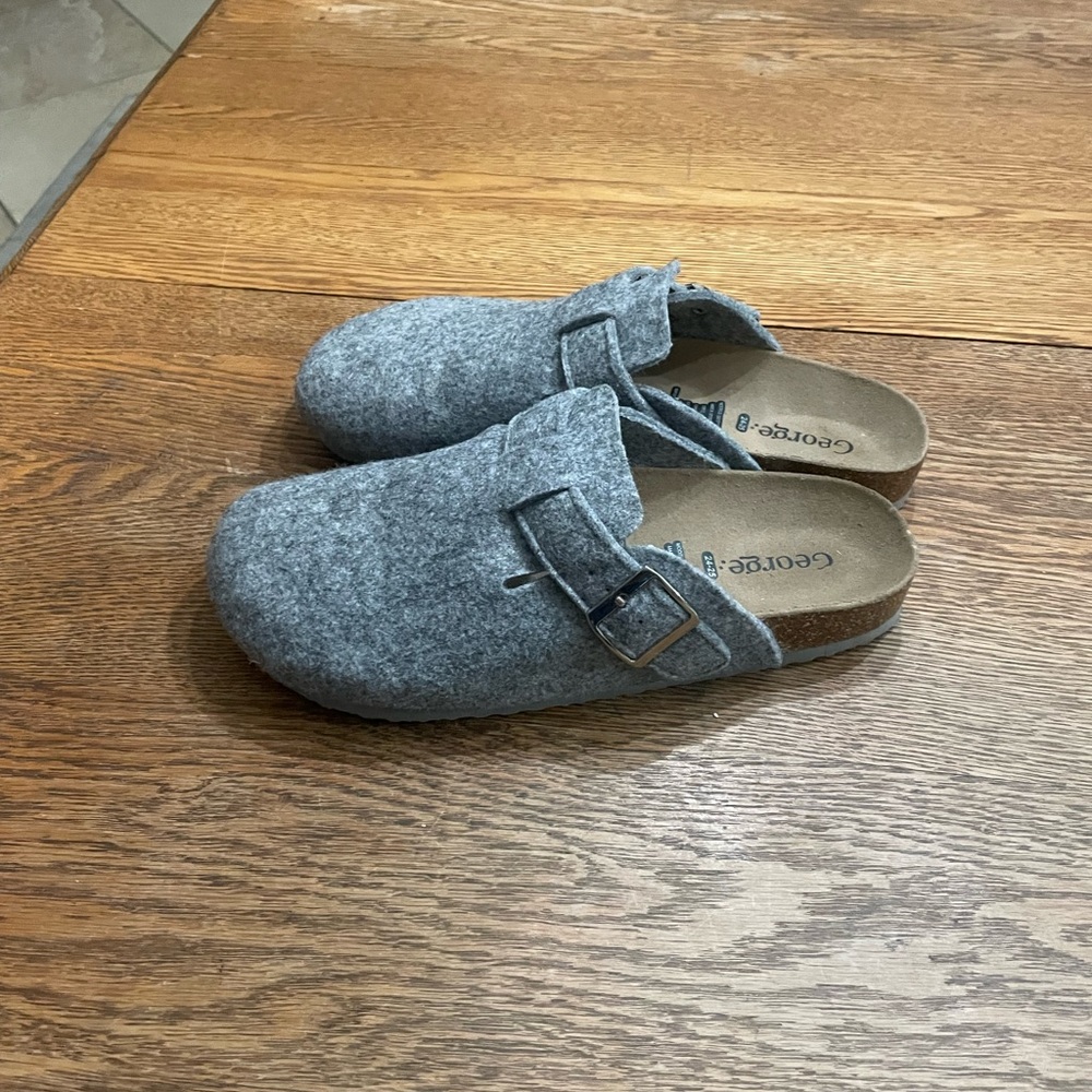 COPY - George Clog Felt / Cork Women in new like condition size 24/25-7-71/2